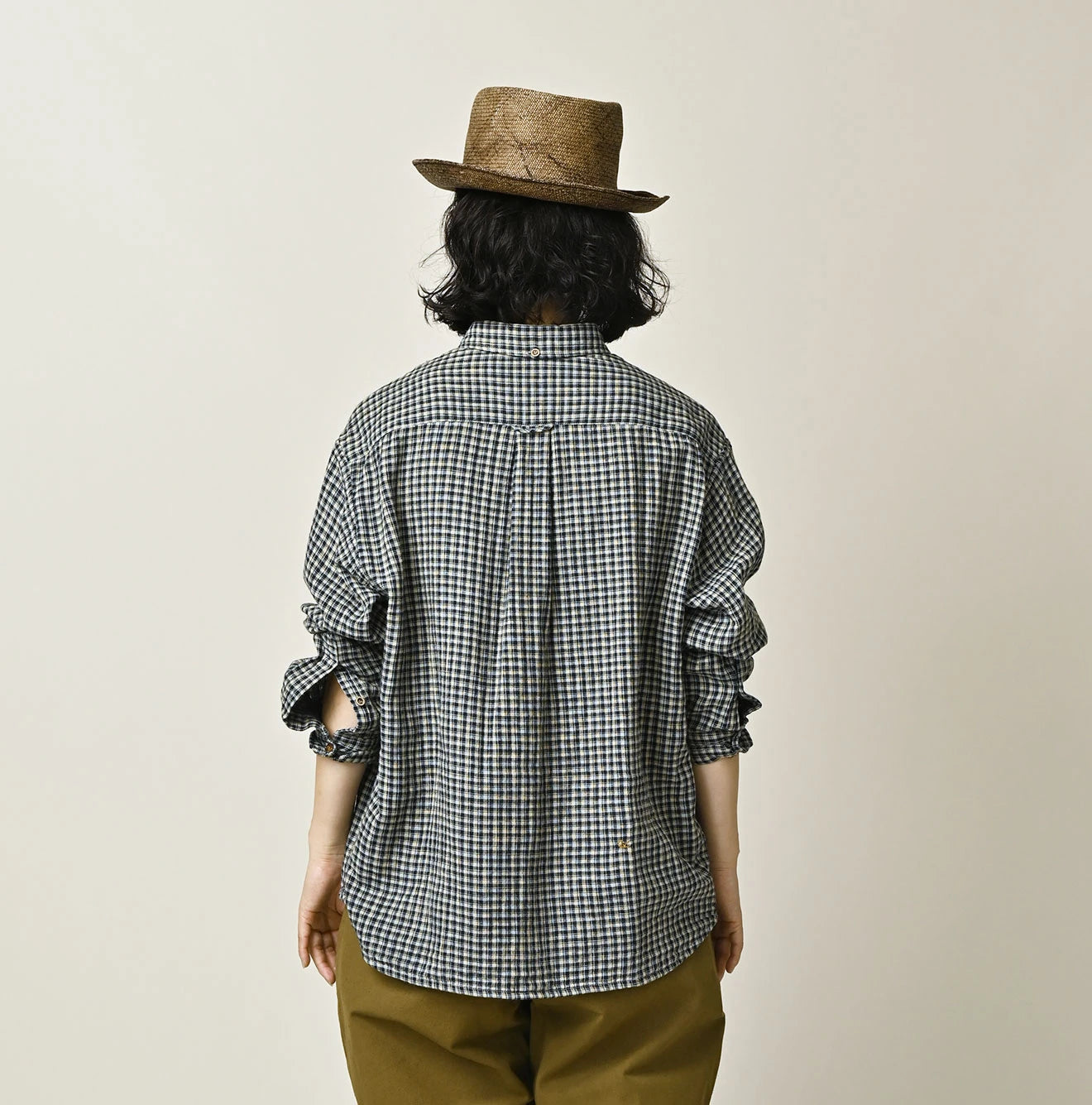Indigo Double Woven 908 Ocean Button Down Shirt