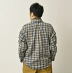 Indigo Double Woven 908 Ocean Button Down Shirt