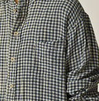 Indigo Double Woven 908 Ocean Button Down Shirt