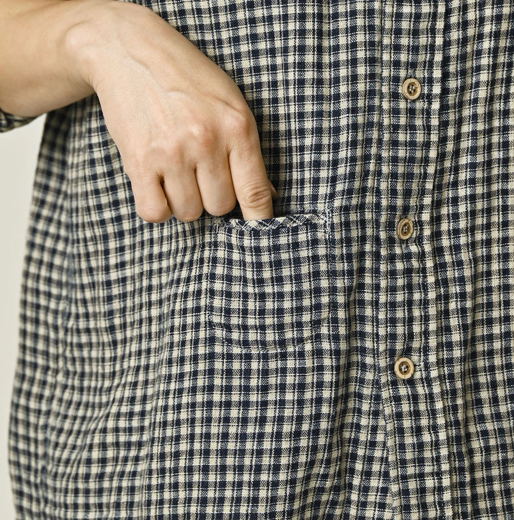 Indigo Double Woven 908 Ocean Button Down Shirt