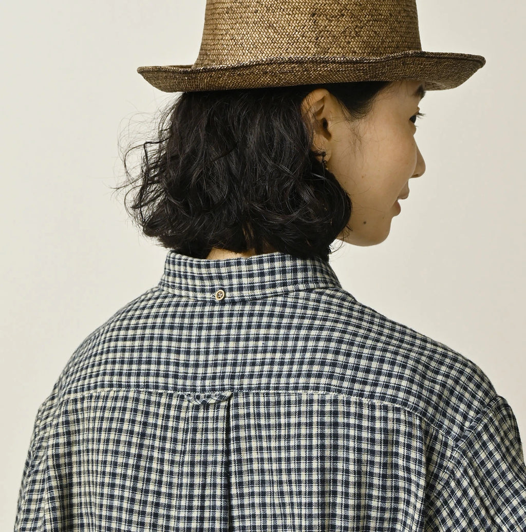 Indigo Double Woven 908 Ocean Button Down Shirt