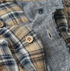 Indigo Double Woven 908 Ocean Button Down Shirt