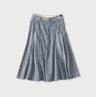 Mugi Denim Soufflé Skirt Distressed