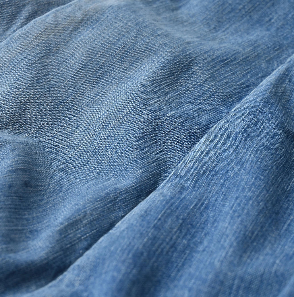 Mugi Denim Soufflé Skirt Distressed
