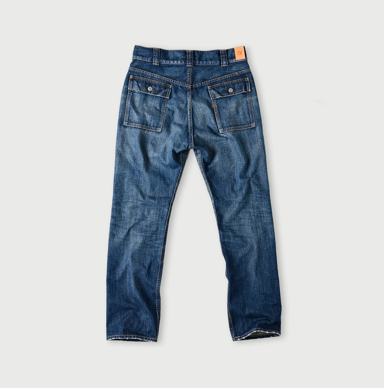 Rye Mugi Denim 908 Bush Pants Distressed Back