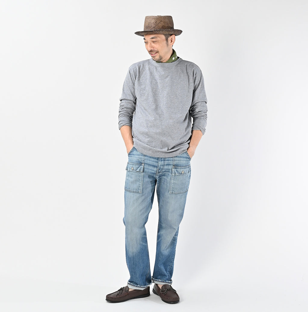 Rye Mugi Denim 908 Bush Pants Distressed Male Model
