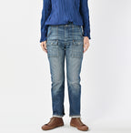 Rye Mugi Denim 908 Bush Pants Distressed Female Model