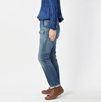 Rye Mugi Denim 908 Bush Pants Distressed Female Model