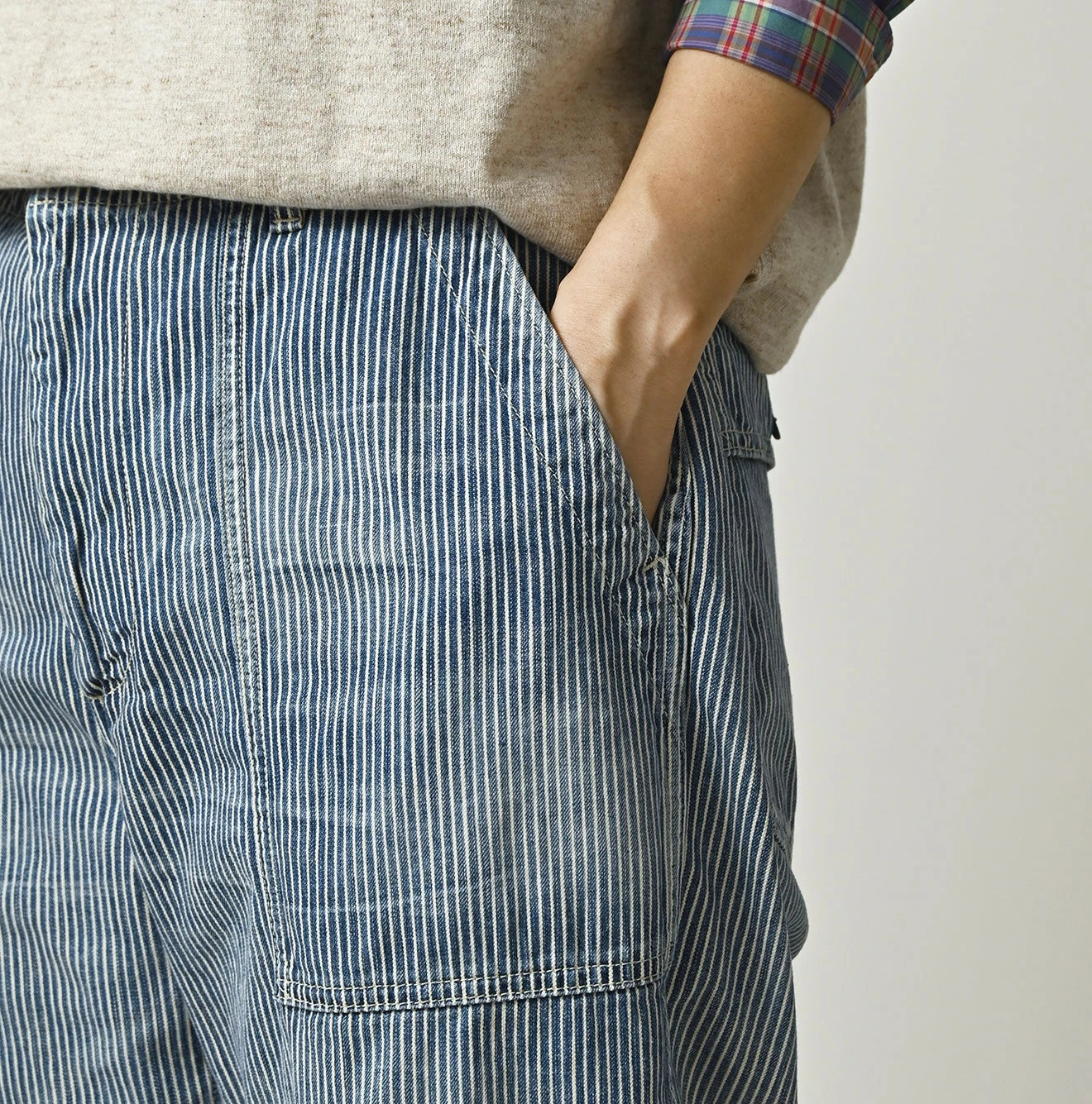 Mugi Denim 908 Baker Pants Distressed