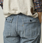 Mugi Denim 908 Baker Pants Distressed