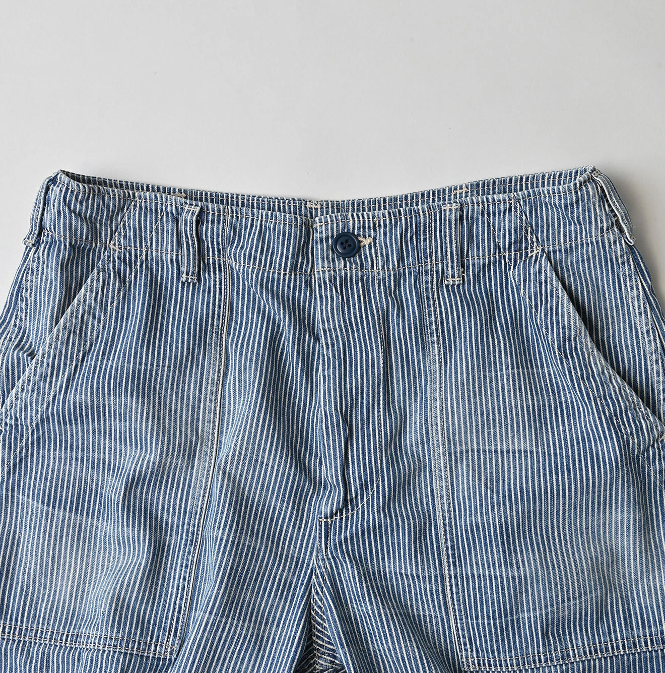 Mugi Denim 908 Baker Pants Distressed