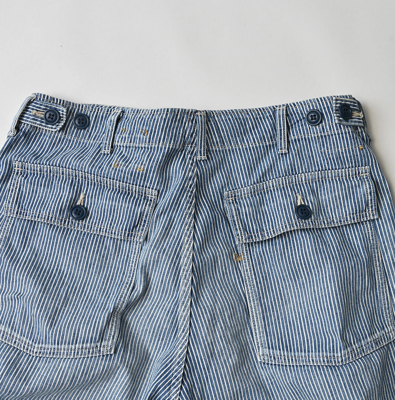 Mugi Denim 908 Baker Pants Distressed
