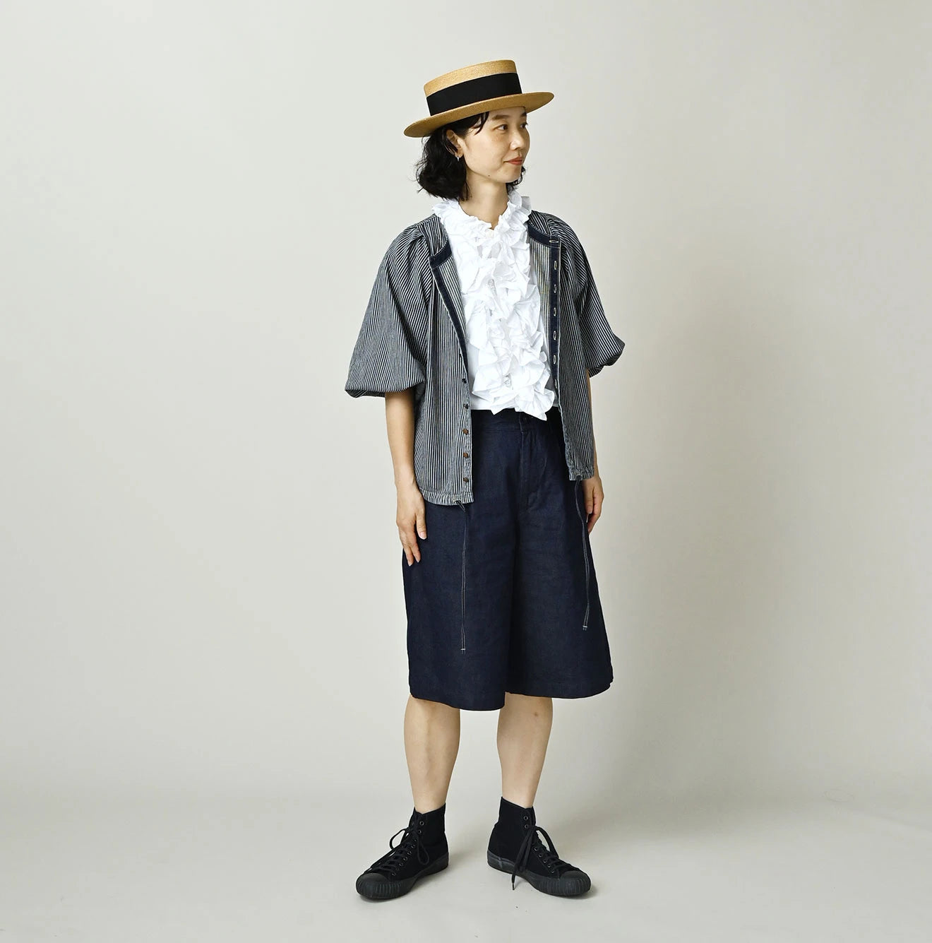 Mugi Denim Lucy Bermuda Pants Nou