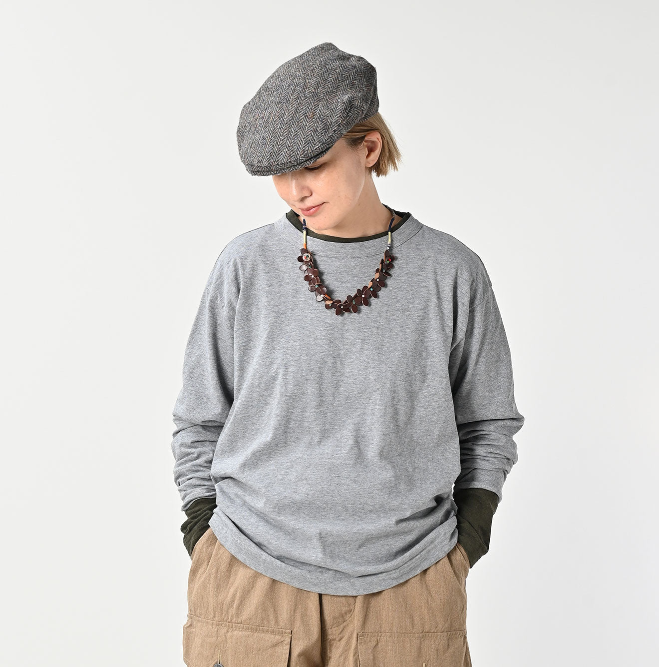 Top Tenjiku 908 Long Sleeve Ocean T-shirt Female Model