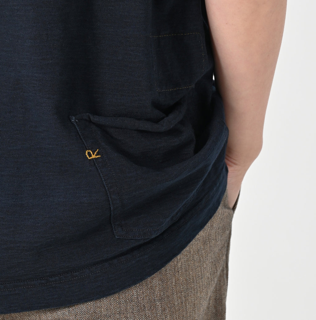 Indigo Kageiro Nando Tenjiku 908 Ocean T-shirt Detail