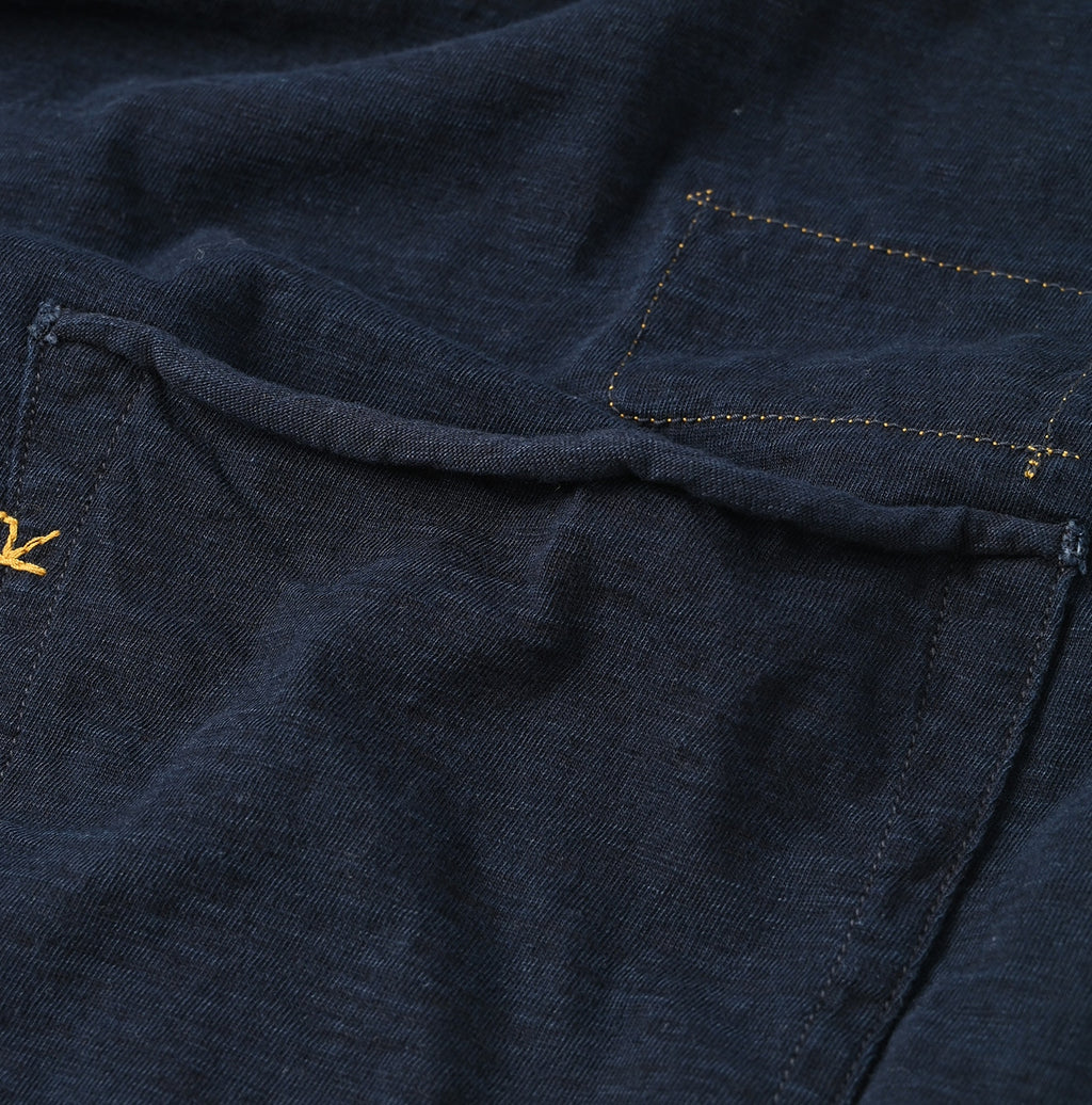 Indigo Kageiro Nando Tenjiku 908 Ocean T-shirt Detail