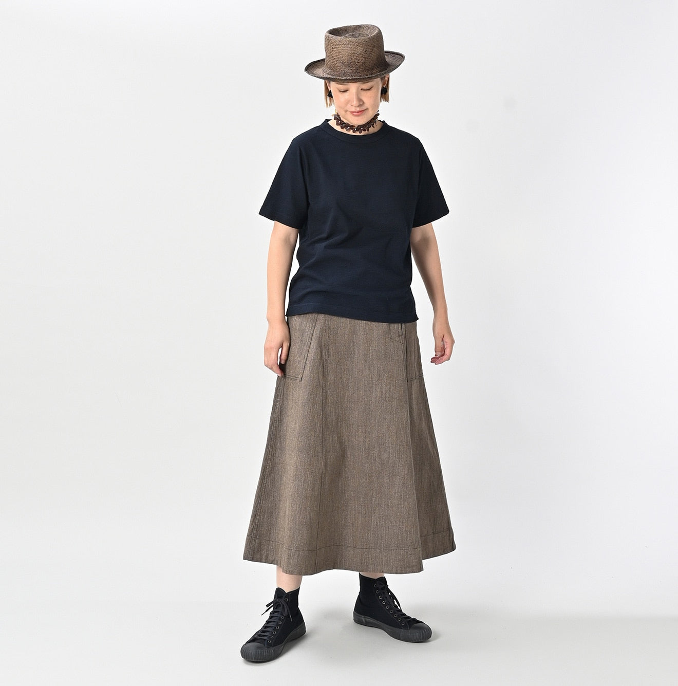 Indigo Kageiro Nando Tenjiku 908 45 Star T-shirt Female Model