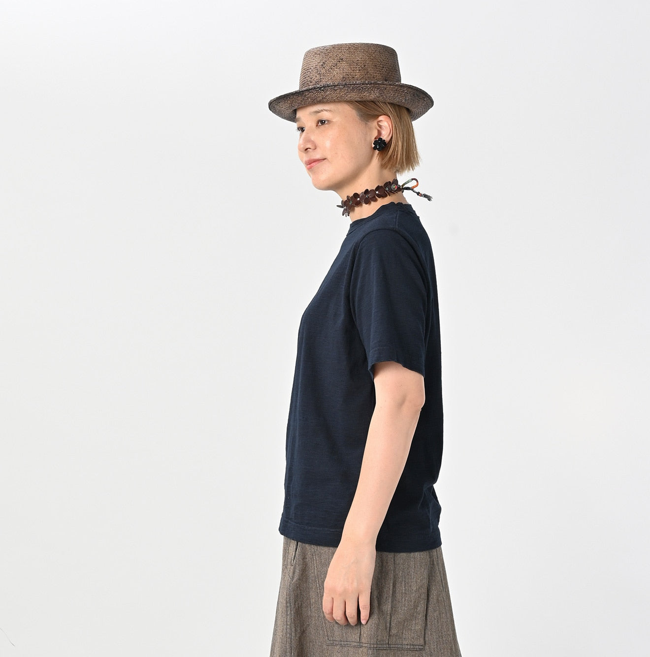 Indigo Kageiro Nando Tenjiku 908 45 Star T-shirt Female Model
