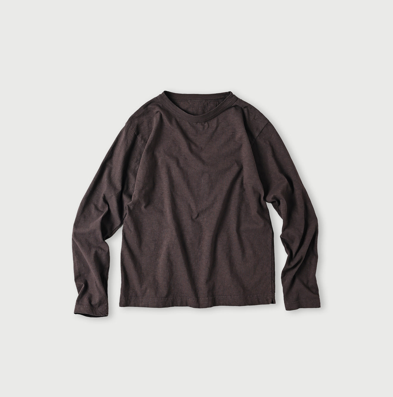 Tenjiku 908 Long Sleeve Ocean T-shirt Dark Brown