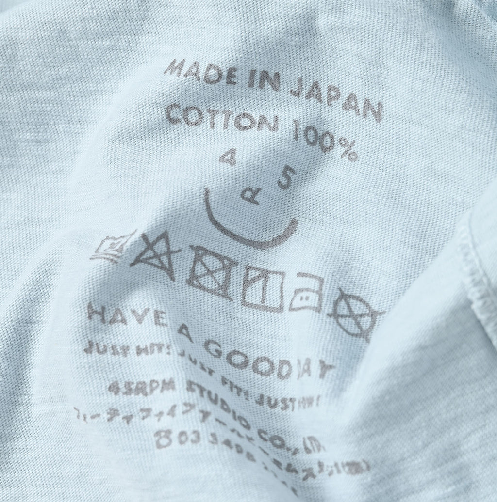 Tenjiku 908 Long Sleeve Ocean T-shirt Dark Detail