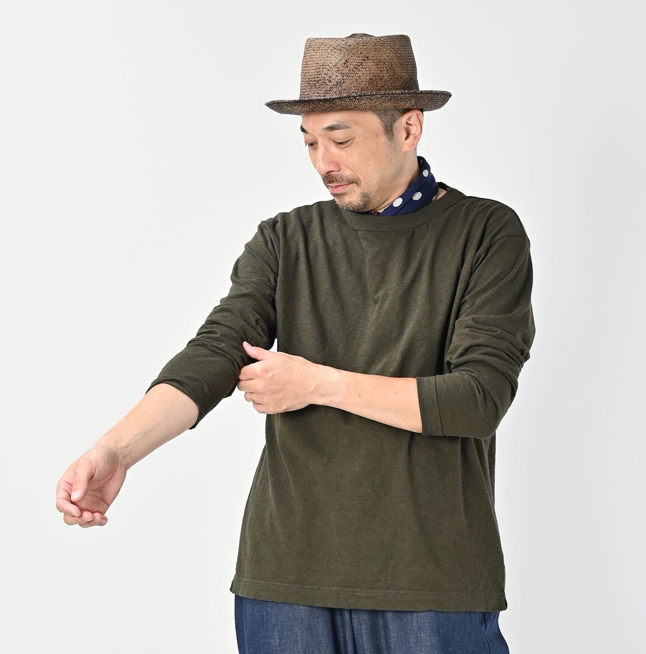 Top Tenjiku 908 45 Star Long Sleeve T-shirt Male Model