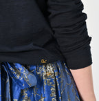 Indigo Tenjiku 908 45 Star Long Sleeve T-shirt Detail
