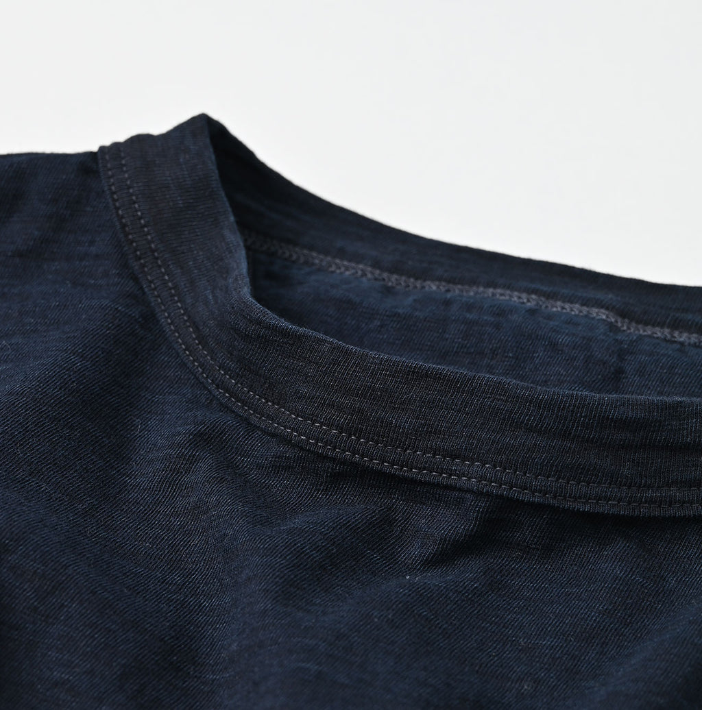 Indigo Tenjiku 908 45 Star Long Sleeve T-shirt Detail