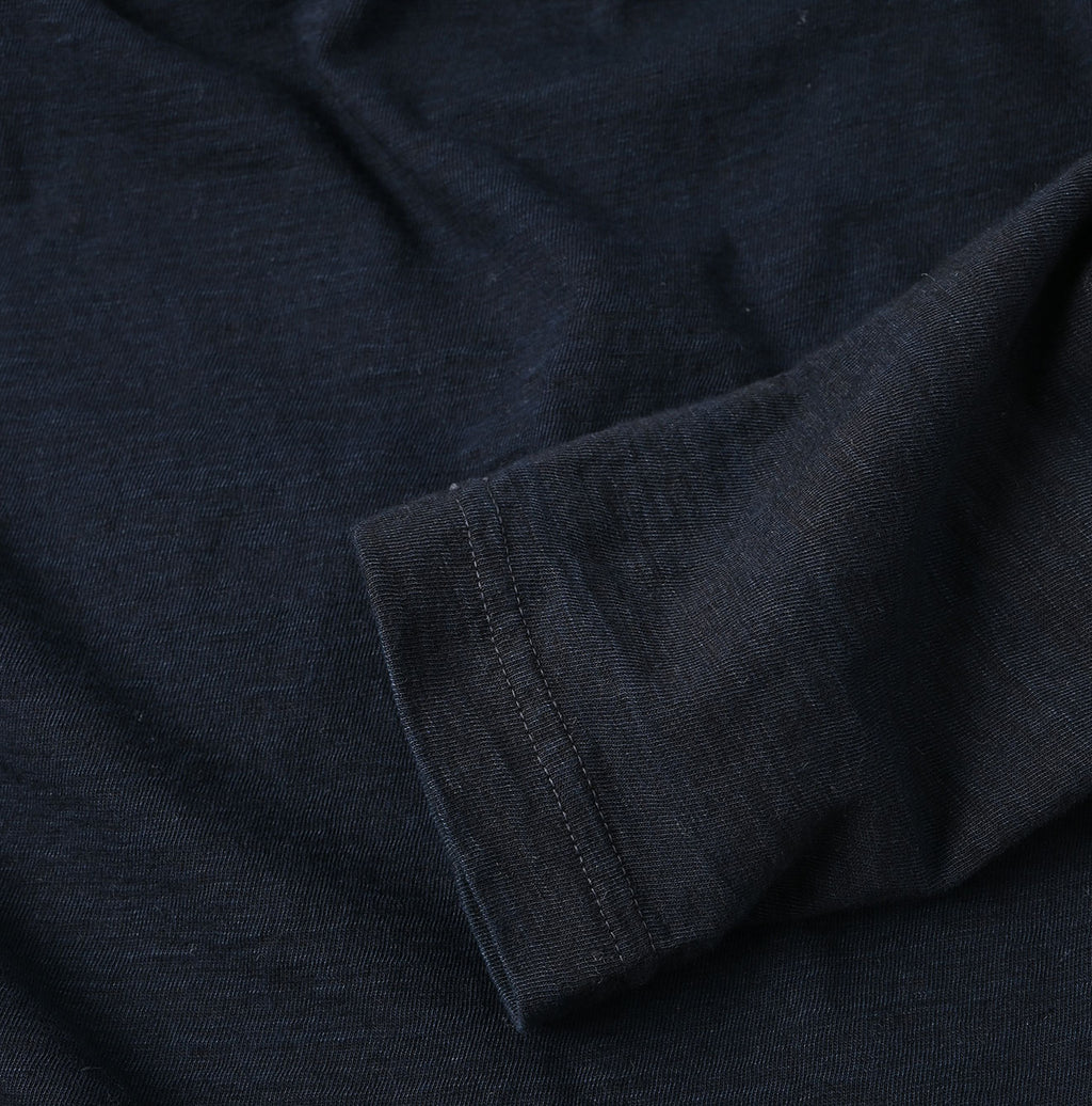 Indigo Tenjiku 908 45 Star Long Sleeve T-shirt Detail