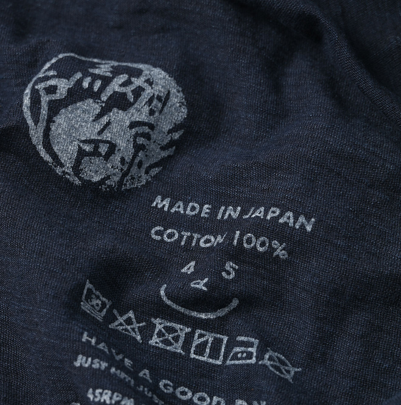 Indigo Tenjiku 908 45 Star Long Sleeve T-shirt Detail