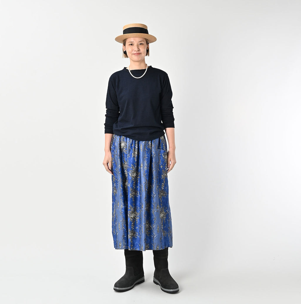 Indigo Tenjiku 908 45 Star Long Sleeve T-shirt Female Model