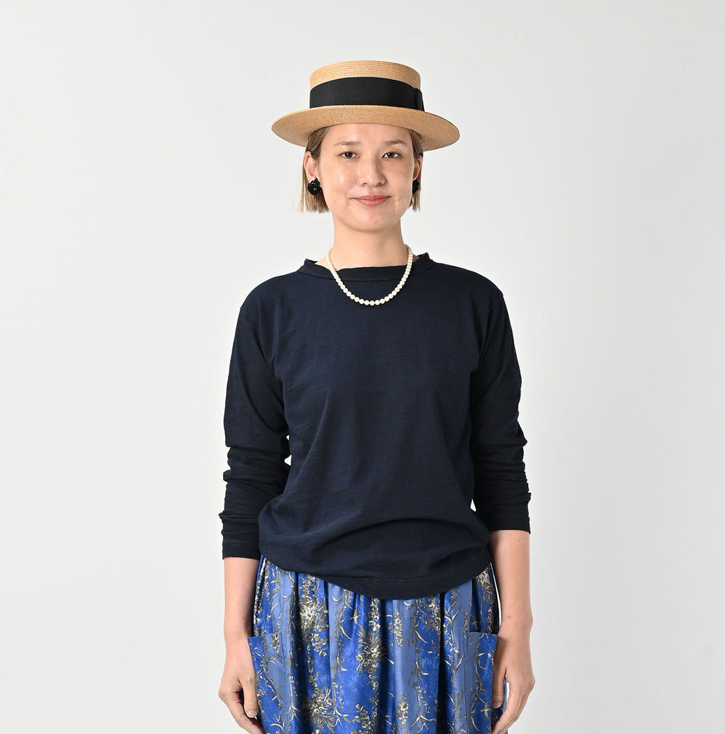 Indigo Tenjiku 908 45 Star Long Sleeve T-shirt Female Model