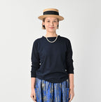 Indigo Tenjiku 908 45 Star Long Sleeve T-shirt Female Model