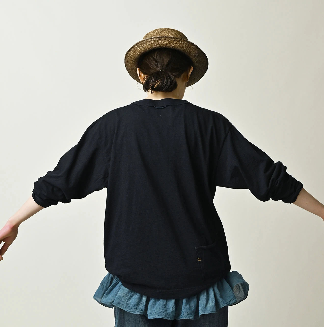 Indigo Tenjiku 908 Long Sleeve Umihiko T-shirt