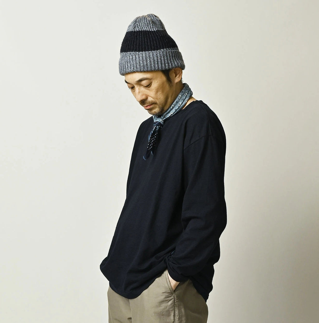 Indigo Tenjiku 908 Long Sleeve Umihiko T-shirt