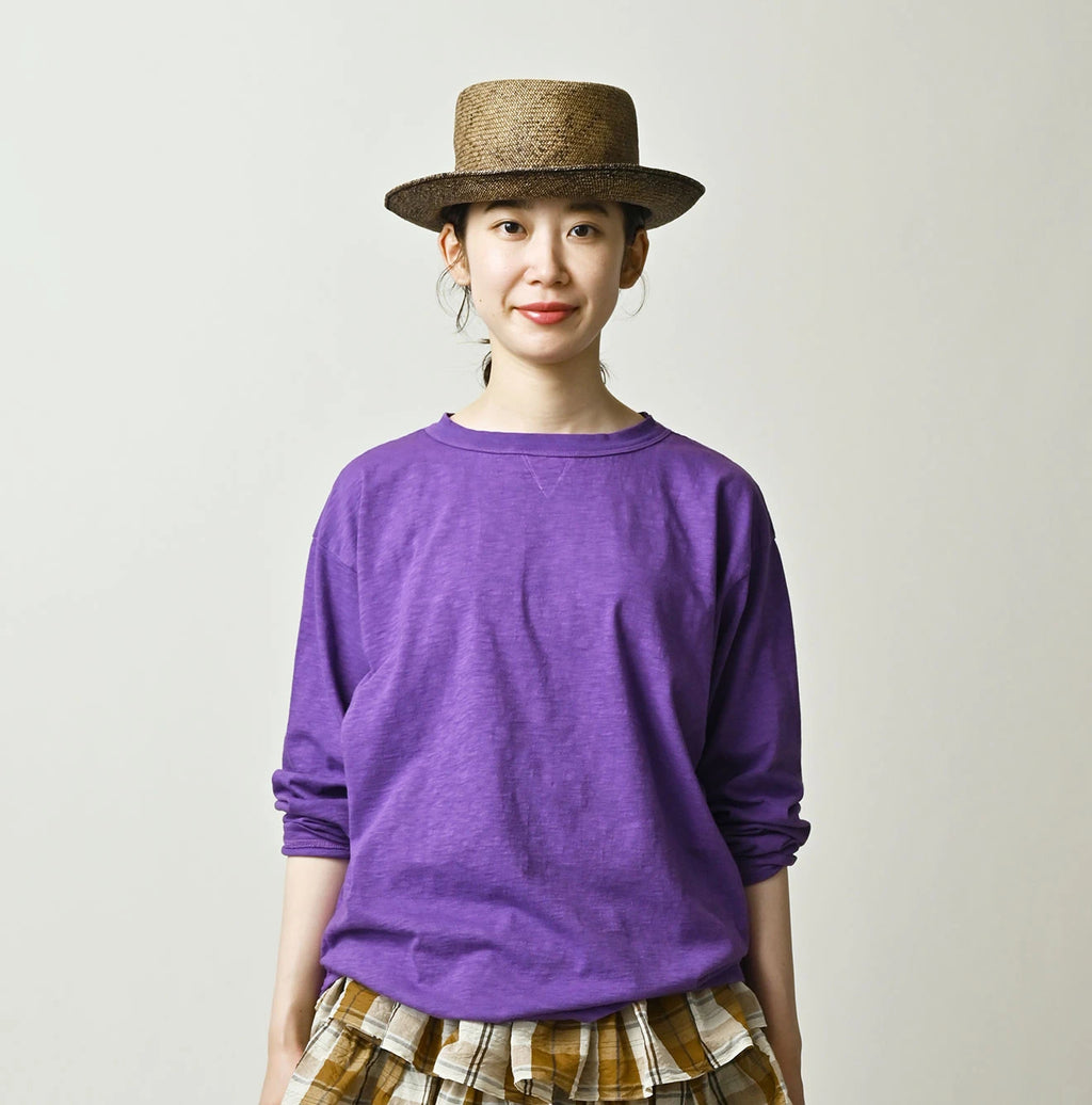 45 Plant Dyed Tenjiku 908 Long Sleeve Umihiko T-shirt