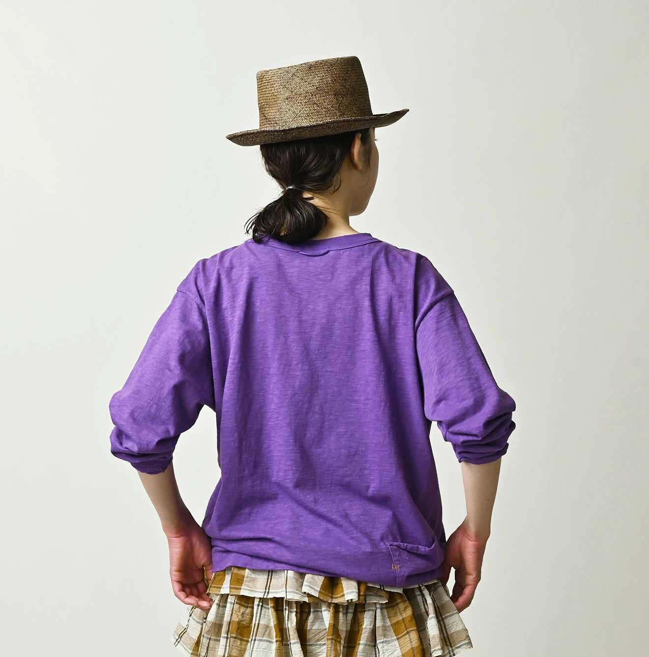 45 Plant Dyed Tenjiku 908 Long Sleeve Umihiko T-shirt