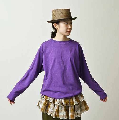 45 Plant Dyed Tenjiku 908 Long Sleeve Umihiko T-shirt