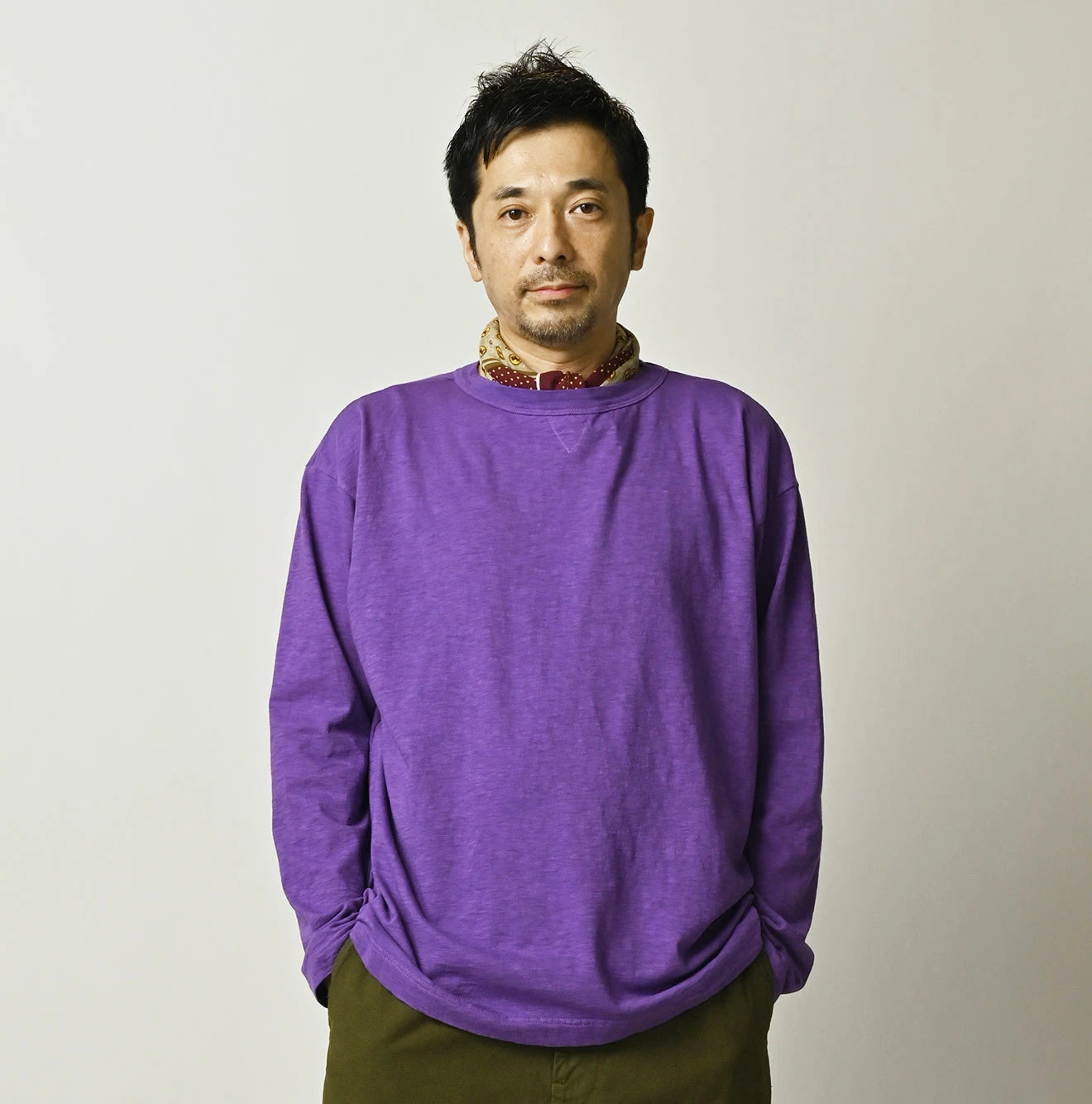 45 Plant Dyed Tenjiku 908 Long Sleeve Umihiko T-shirt