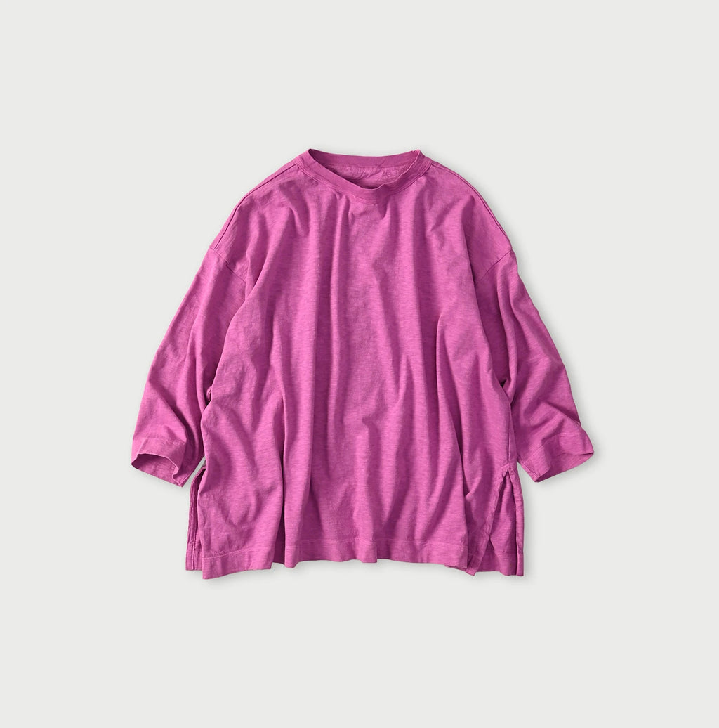 45 Plant Dyed Tenjiku 908 Big Slit Hiko T-shirt