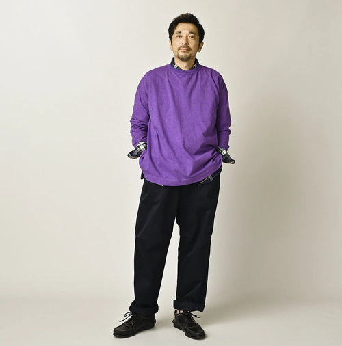 45 Plant Dyed Tenjiku 908 Big Slit Hiko T-shirt