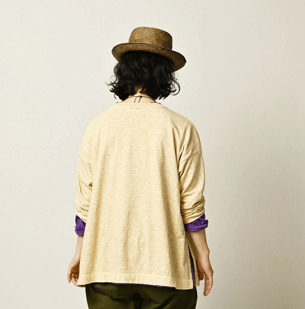 45 Plant Dyed Tenjiku 908 Big Slit Hiko T-shirt