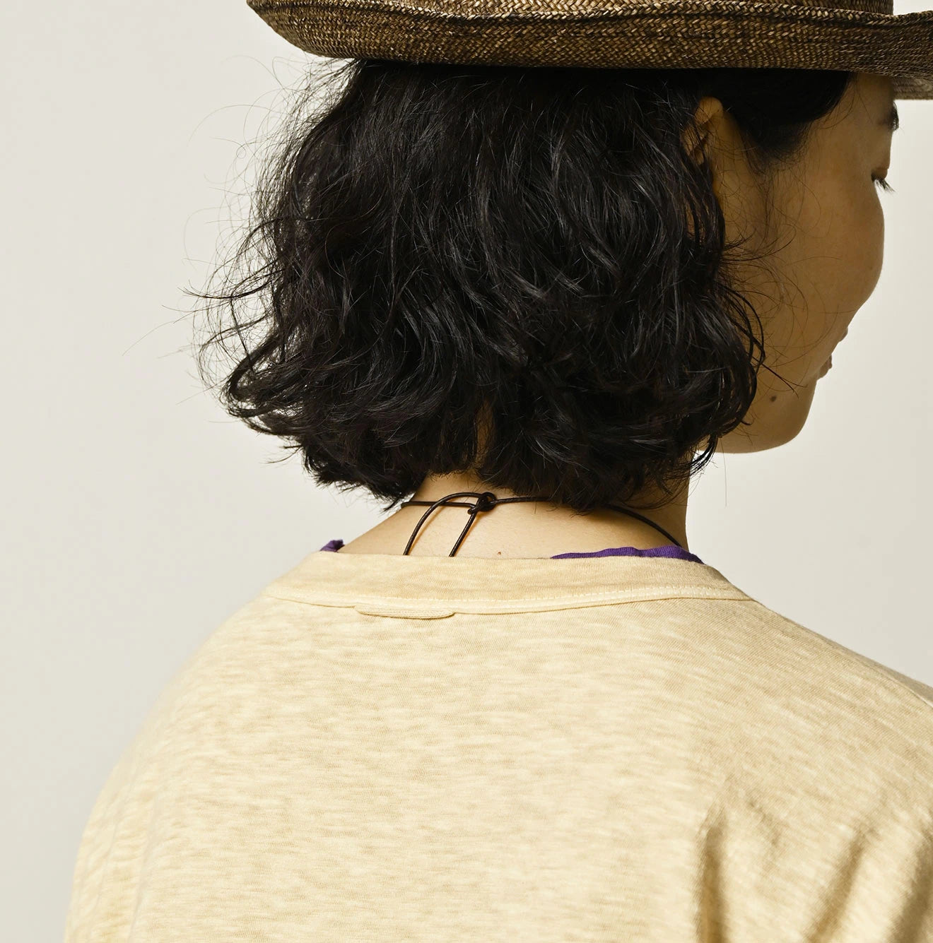 45 Plant Dyed Tenjiku 908 Big Slit Hiko T-shirt