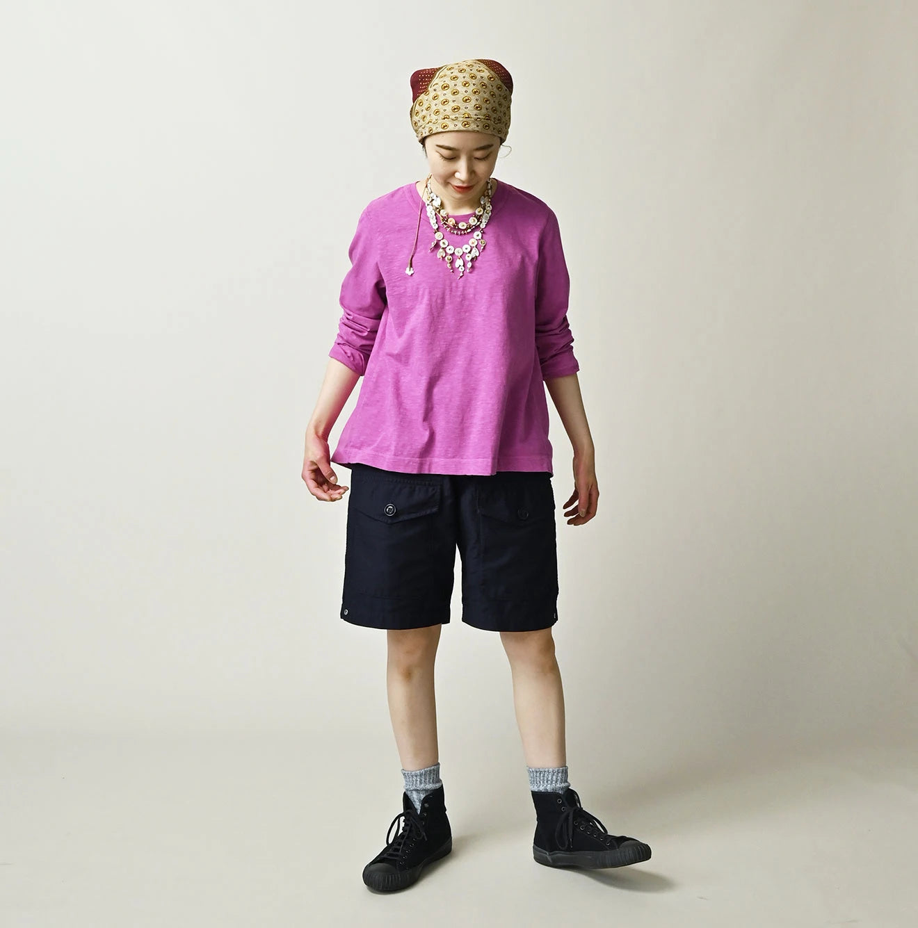 45 Plant Dyed Flare Hime T-shirt