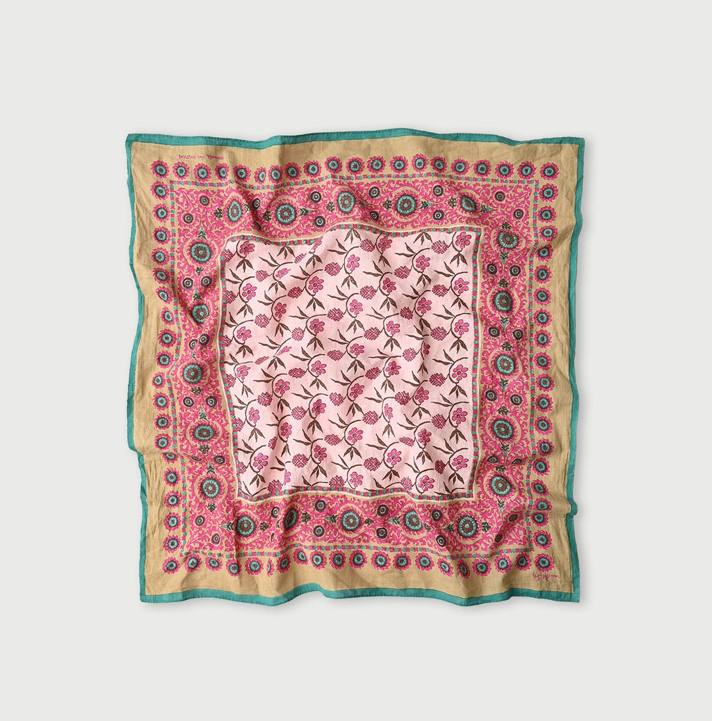Indian Block Print Tonbo Komon Big Bandana
