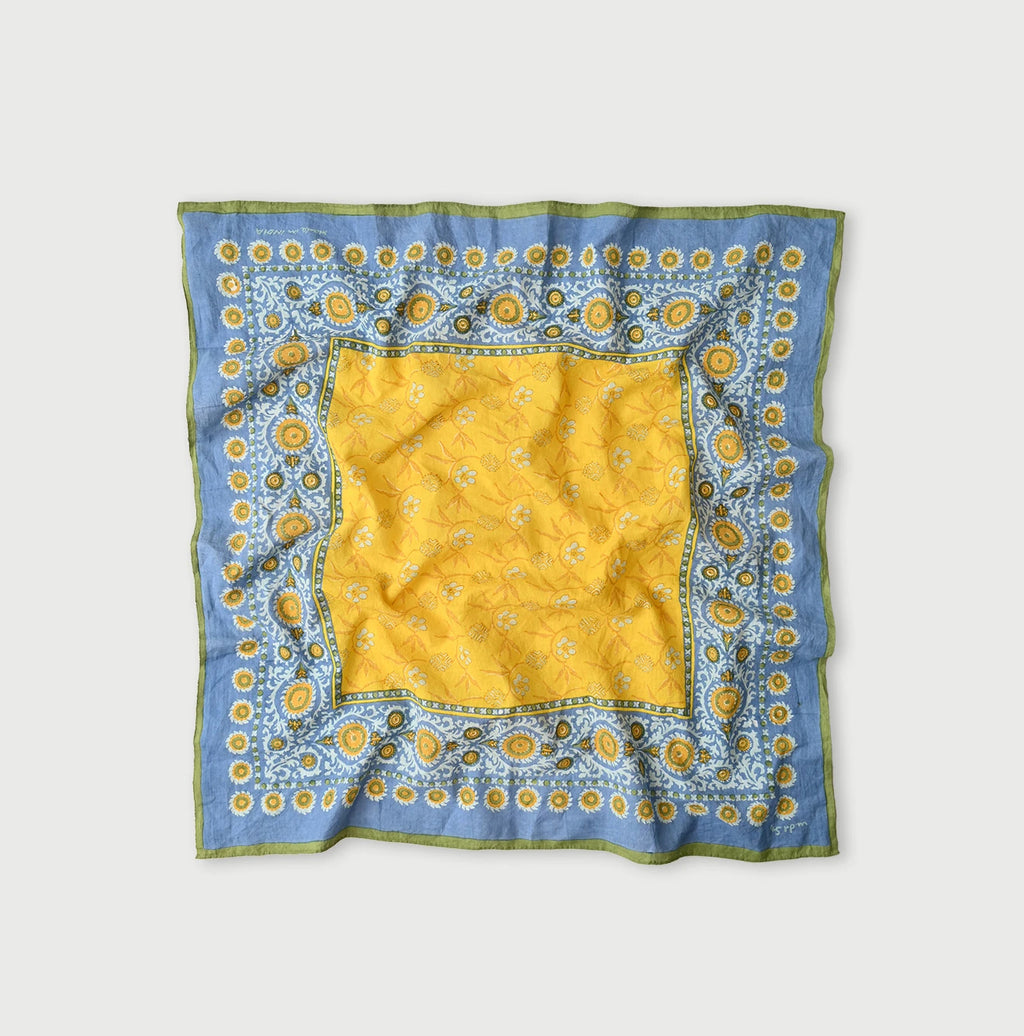 Indian Block Print Tonbo Komon Big Bandana
