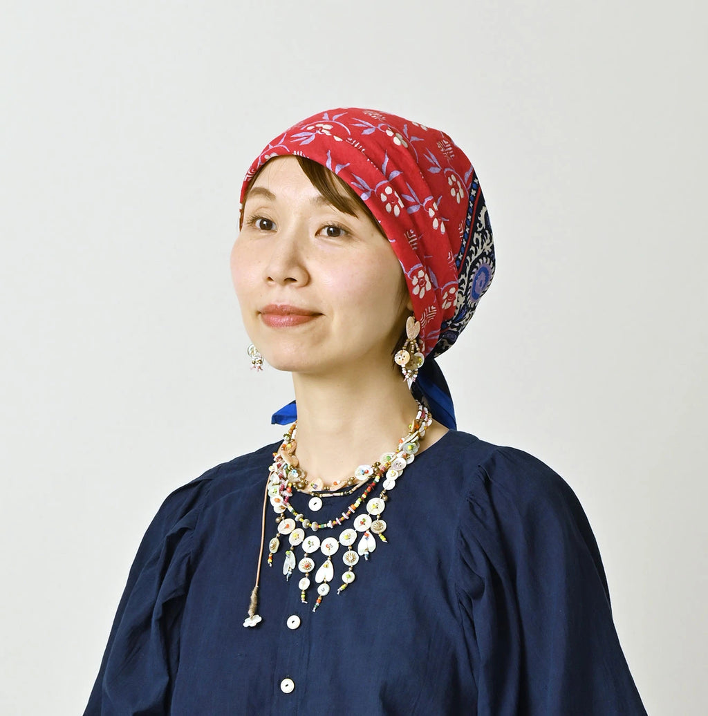 Indian Block Print Tonbo Komon Big Bandana