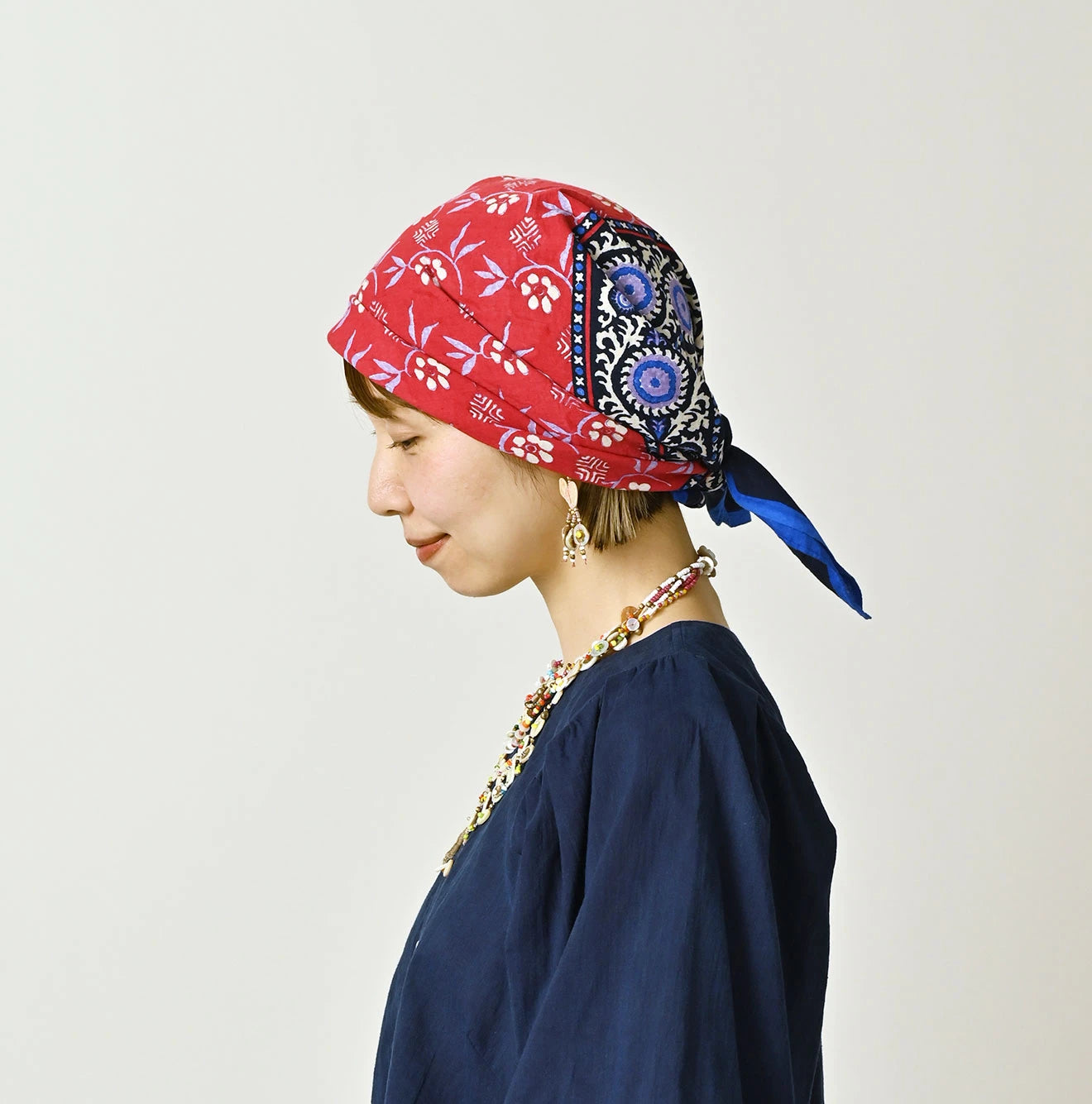 Indian Block Print Tonbo Komon Big Bandana