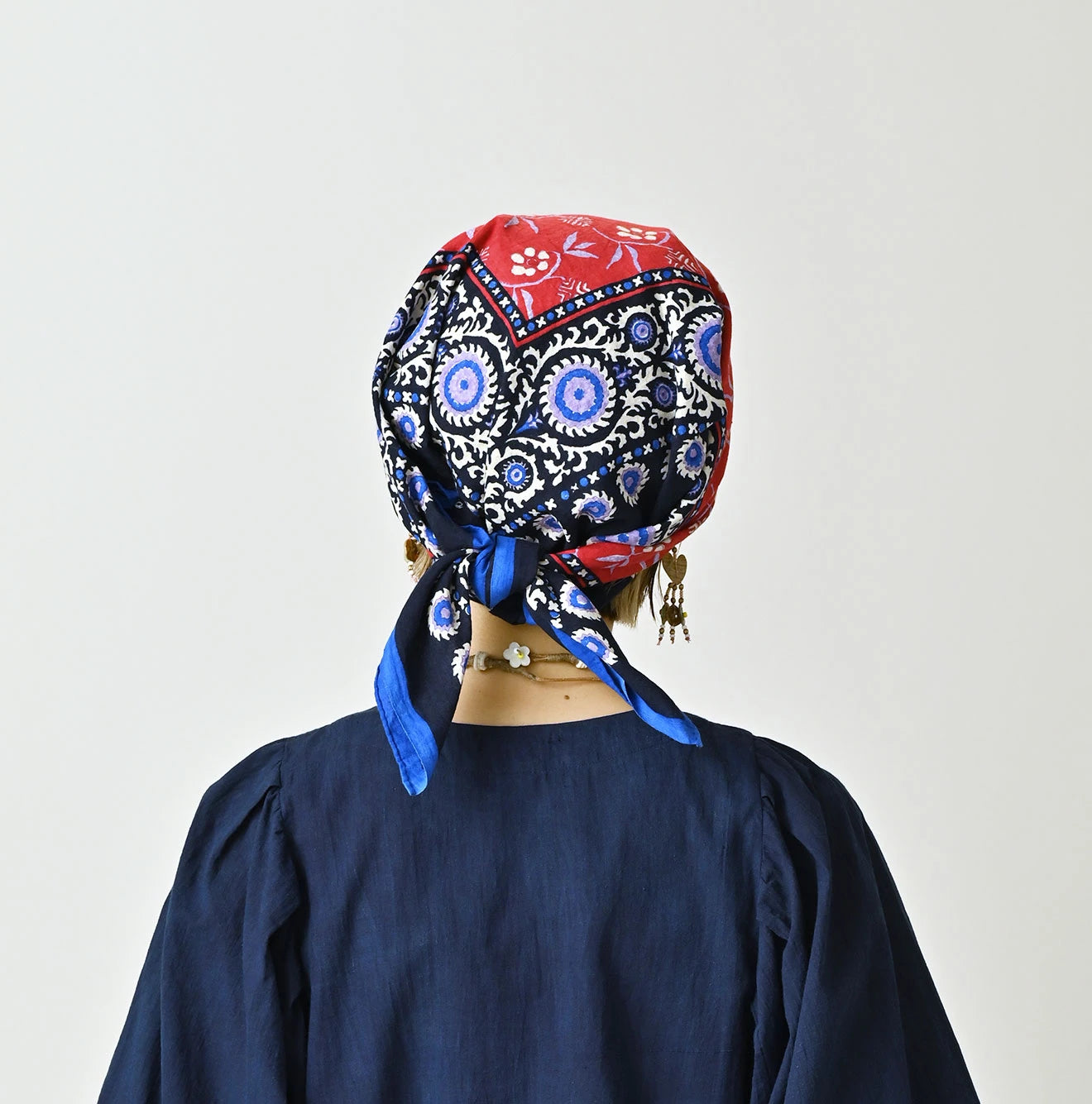 Indian Block Print Tonbo Komon Big Bandana