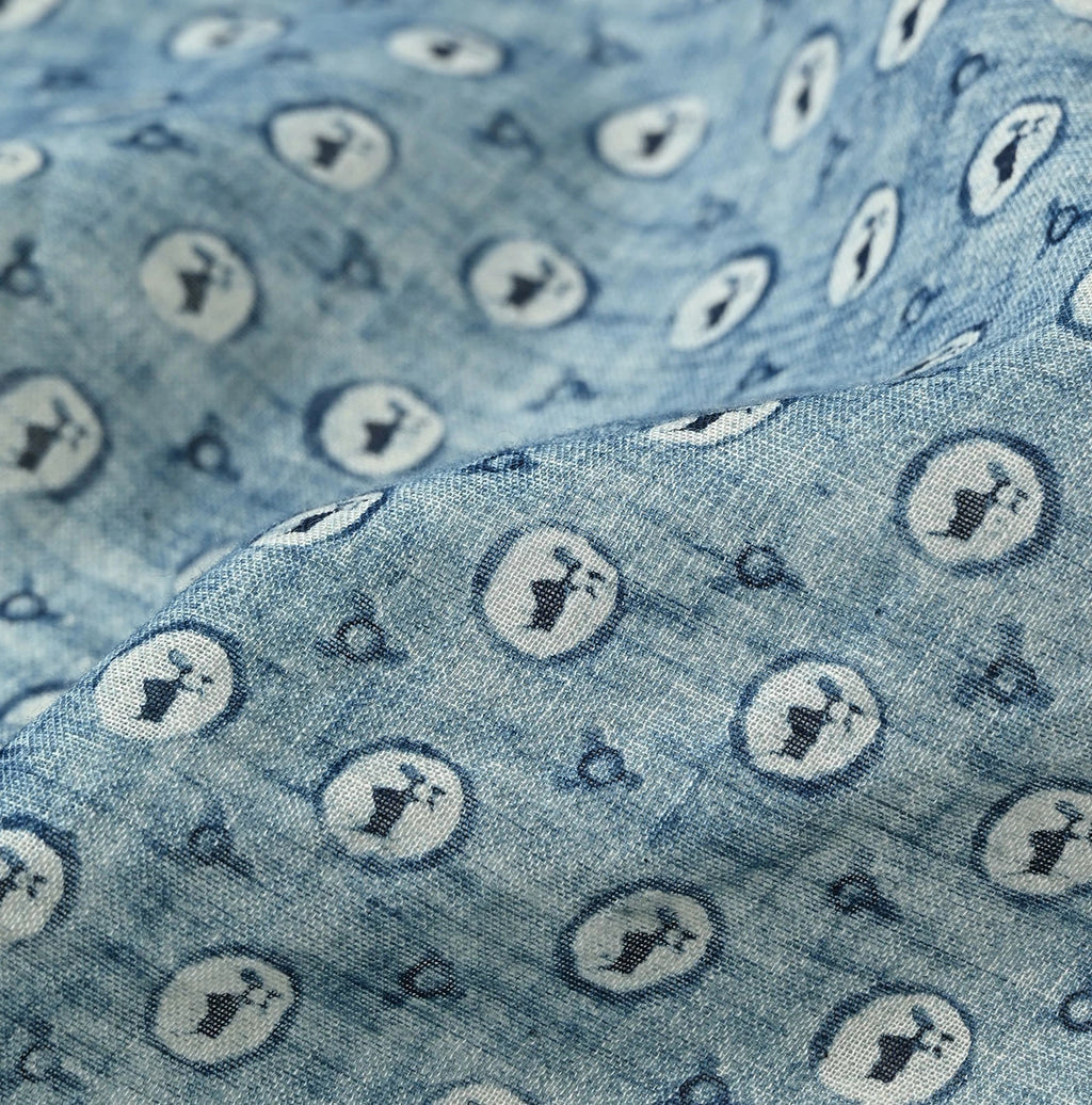Indigo Gauze Donky-kun Komon Bandana