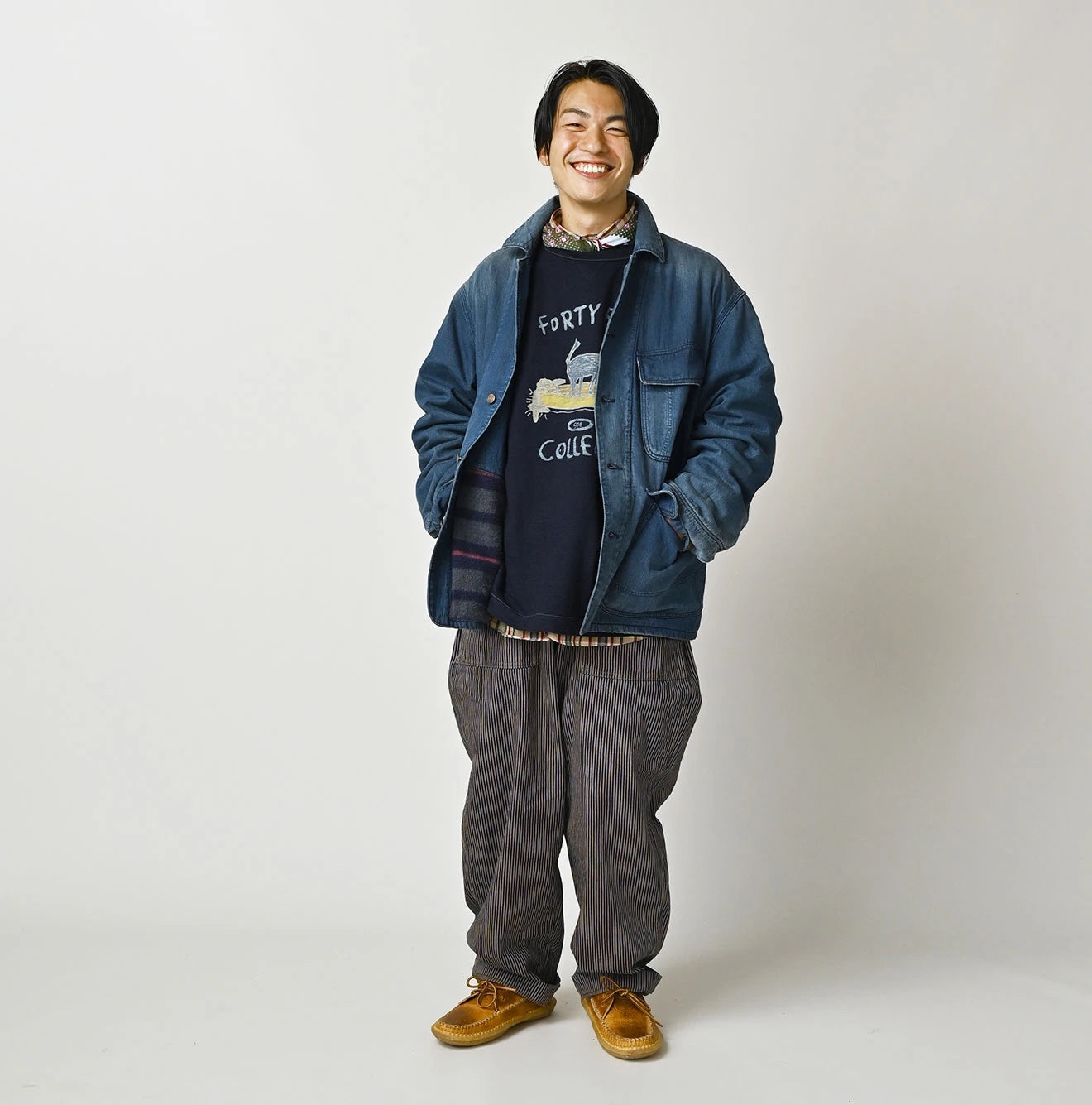 Light Mon Brown Denim 908 Yama Coverall Distressed